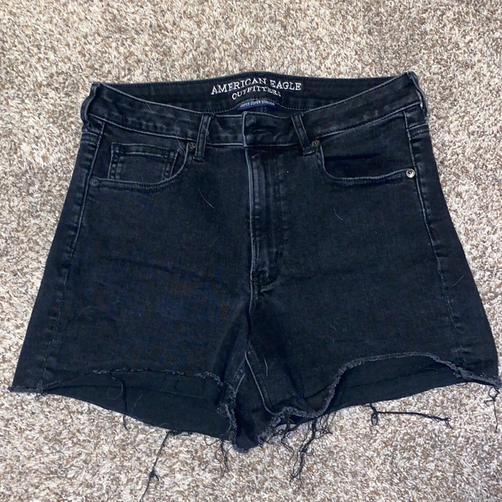 American Eagle Black Jean Shorts
